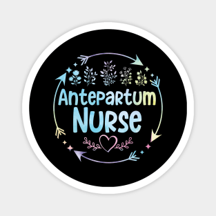 Antepartum Nurse cute floral watercolor Magnet